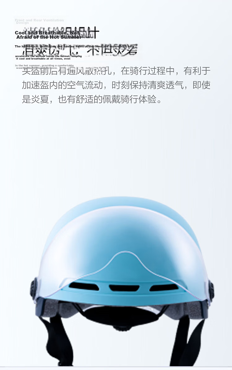 Ninebot Electric Scooter Helmet 3C Certified Motorcycle Helmet Unisex Lightweight Half Helmet Sun Protection Safety Cap White M 5