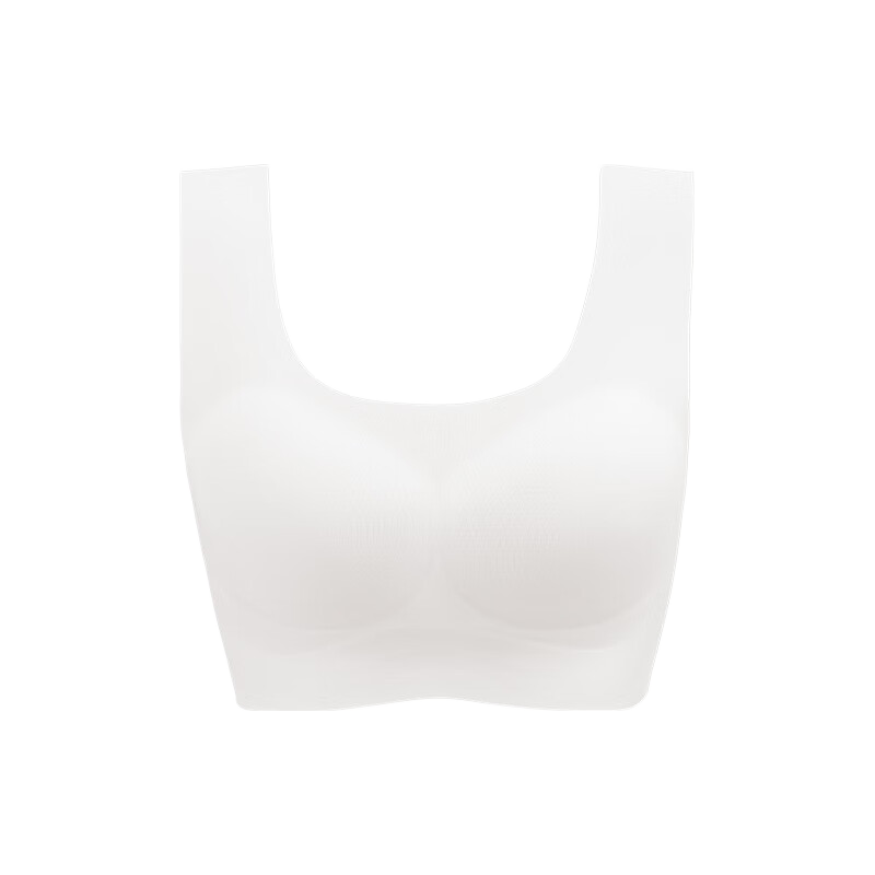 BADIGAO Disposable Women's Underwear Bra Summer Seamless Ice Silk Breathable Travel Push-Up Bra Military Training XL Size