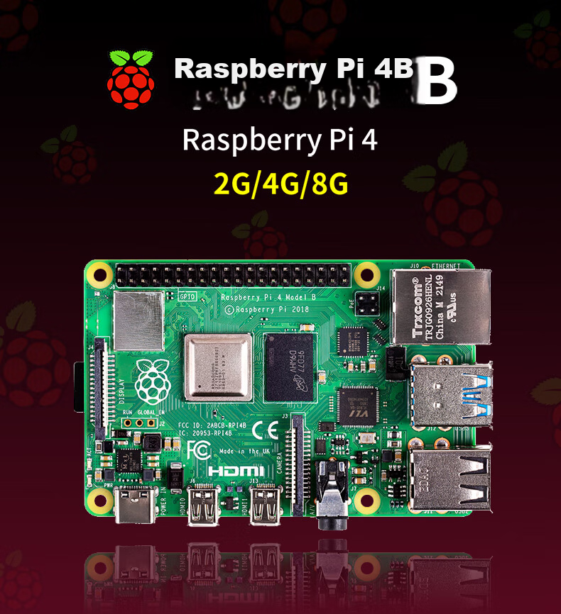 LOBOROBOT Raspberry Pi 4B Development Board AI Python Programming Industrial Development Board 8