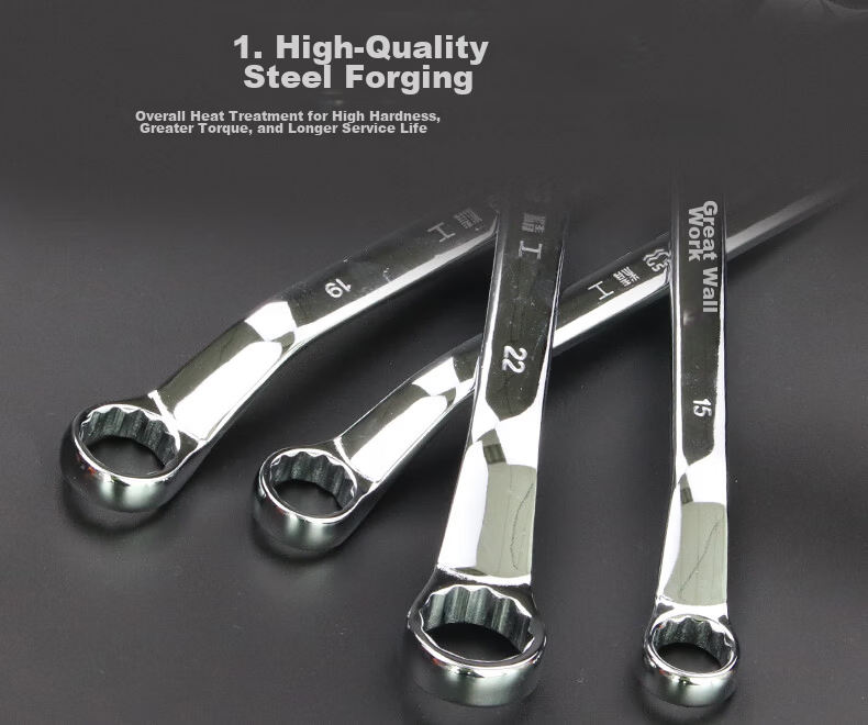 Great Wall Double Plum Wrench Double-Ended Star Wrench Industrial Grade Quick Wrench Auto Repair Tool 17*19mm 311127 5