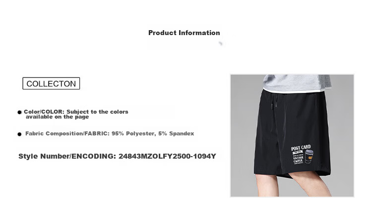 Cotton Casual Men's Summer Shorts Loose Fit Plus Size Five-Point Pants Gray 67; M 2
