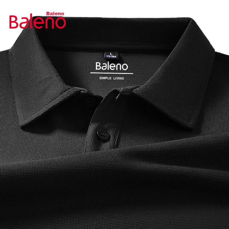 Baleno Father's Day Gift Waffle Polo Shirt Men Summer Loose Casual Simple Trendy Versatile Short Sleeve Top 17