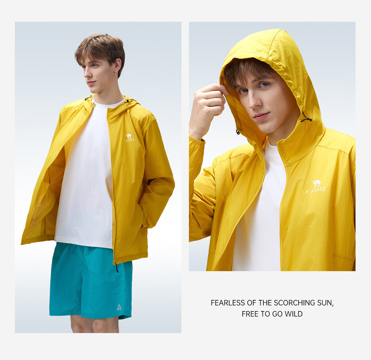 CAMEL Outdoor Original Yarn Sun Protection Jacket 2026 Spring Summer New Men's UPF1000 Cooling Water-Repellent Sports Jacket 27