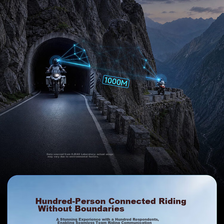 EJEAS X10 Motorcycle Riding Intercom Helmet Bluetooth Headset Radio Mesh Network Walkie Talkie Smart Voice 10