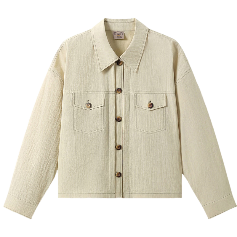 TonLion 2026 Spring New Women's Short Lapel Jacket Fashion Versatile Top
