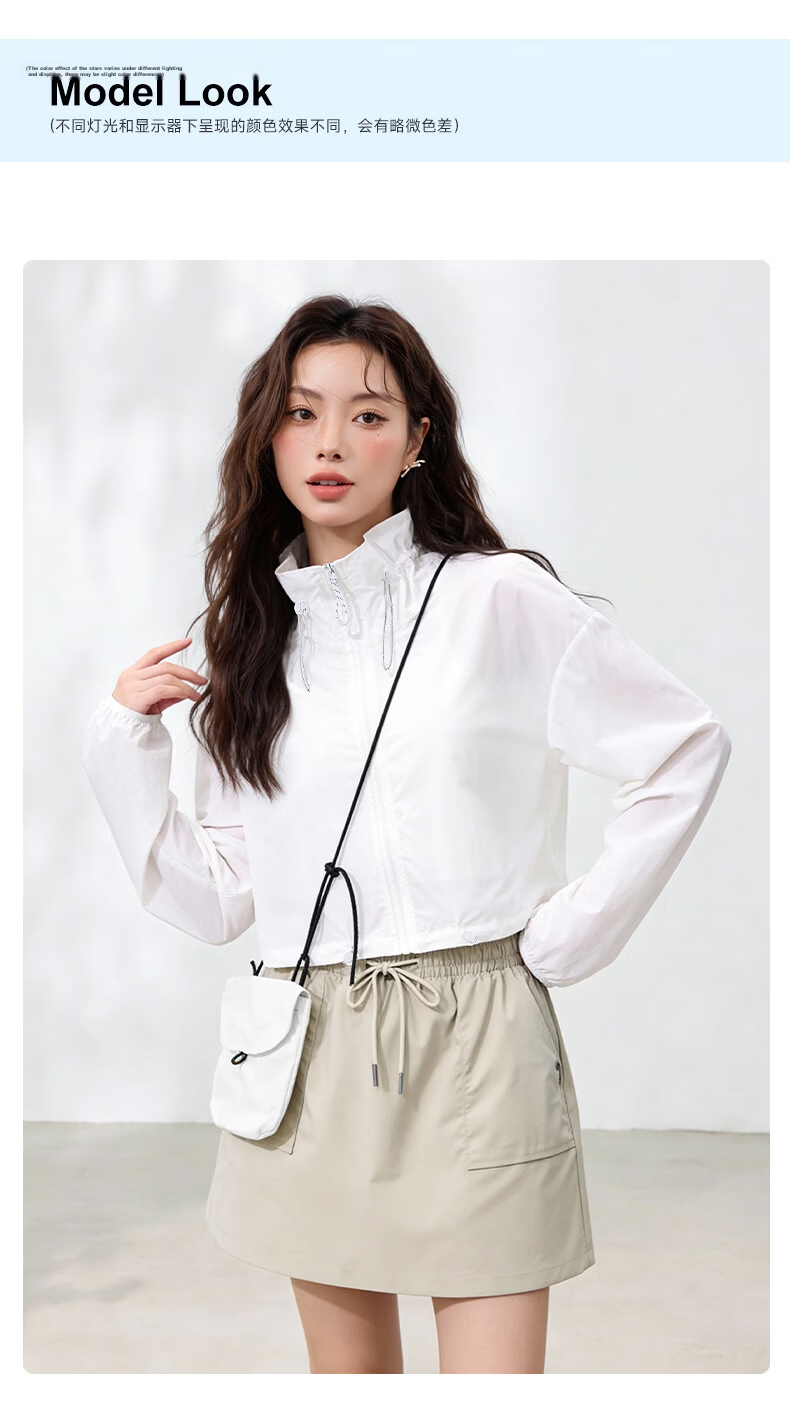 MJ STYLE Women's Summer 2026 Thin Versatile UV Protection Casual Jacket with Lapel Collar, No Hood 13