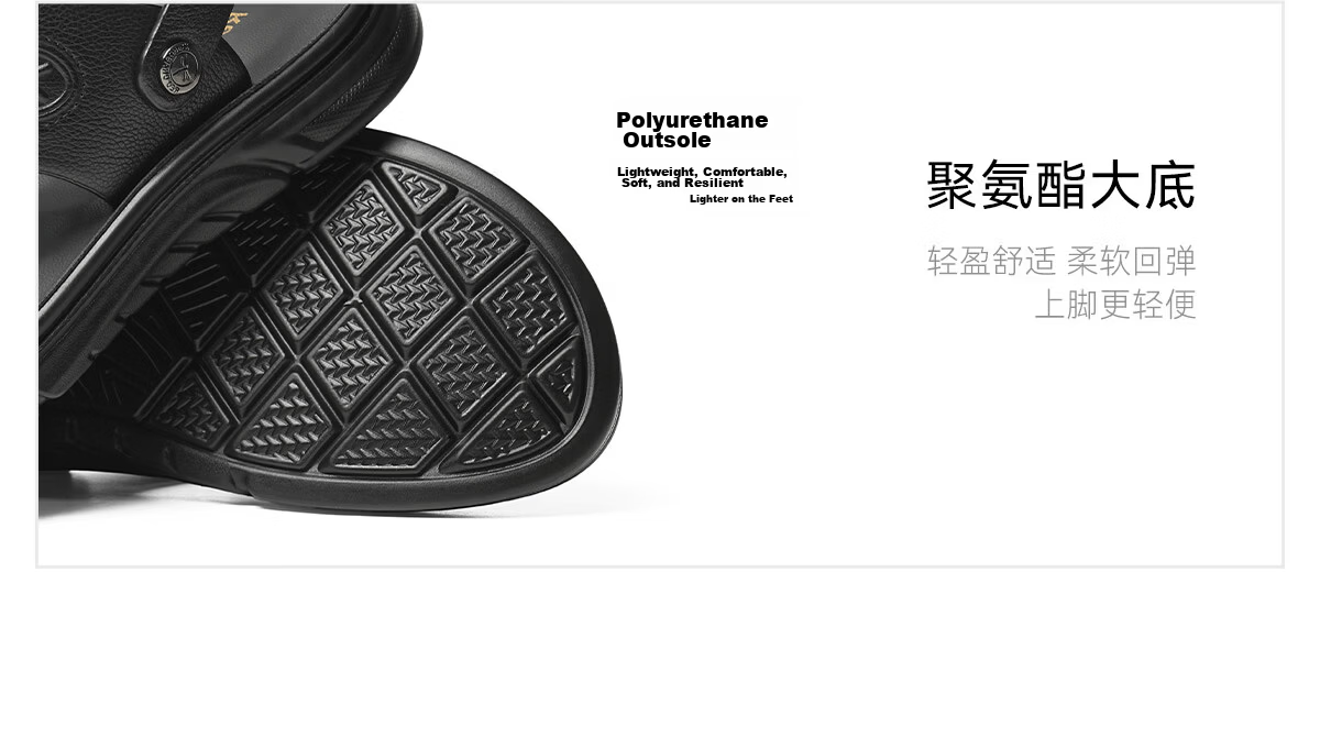 Red Dragonfly Beach Shoes 26 Summer Men's Slip-On Dual-Wear Leather Dad Sandals WTT26129 Black Size 40 11
