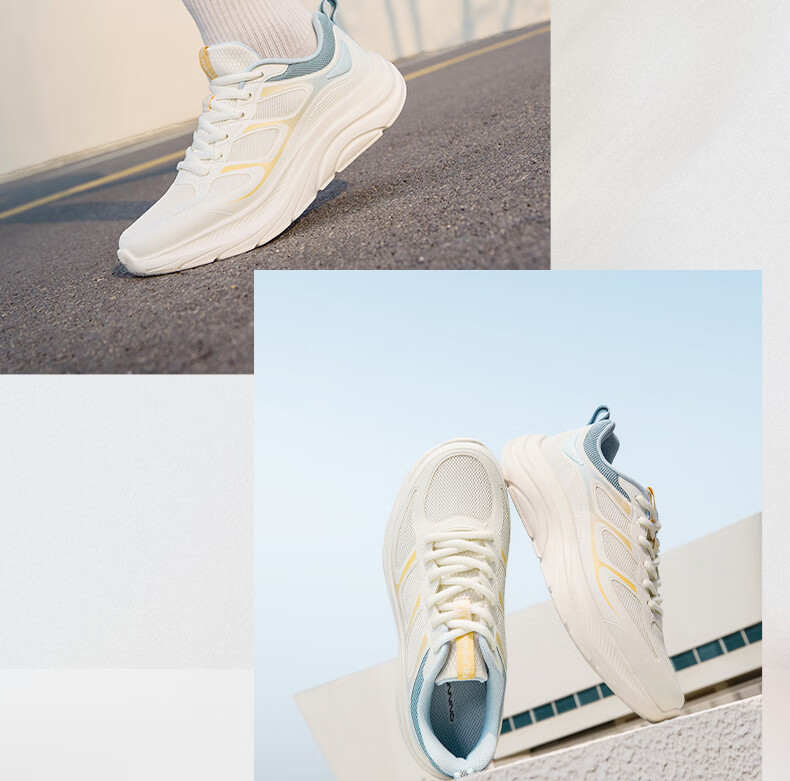 361° Women's Summer Mesh Breathable Lightweight Running Shoes Soft Sole Comfortable Jogging Shoes 682632219-1 25