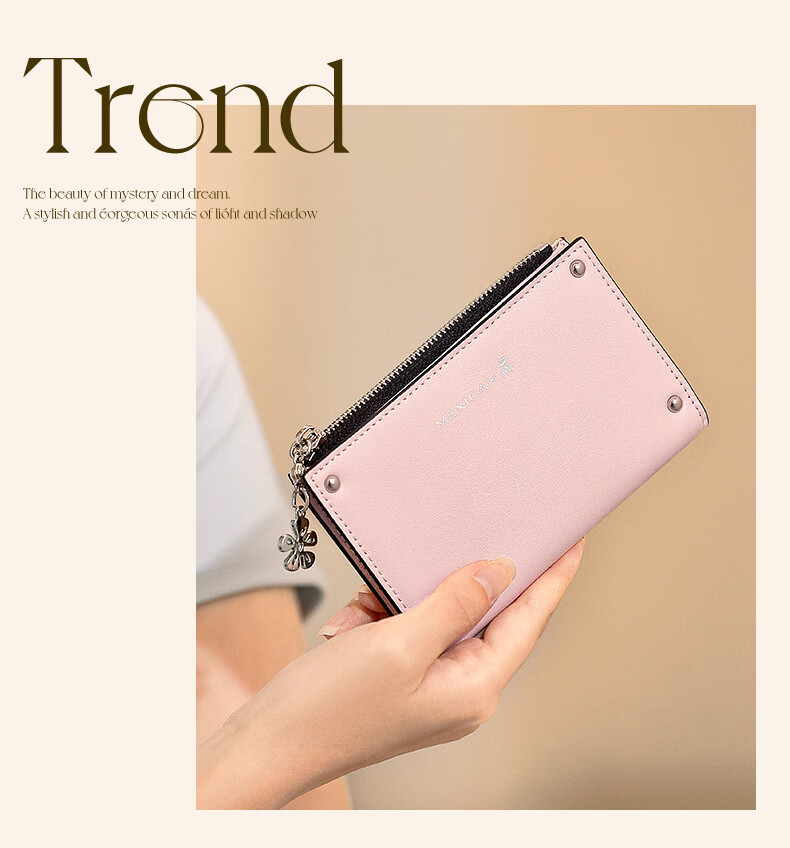 MEXICAN Women's Wallet 2026 New Short Coin Purse Card Holder Money Clip Birthday Qixi Valentine's Day Gift for Girlfriend 12