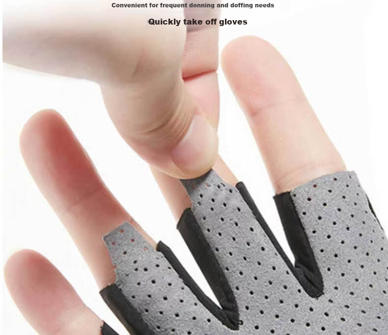 RED DRAGONFLY Women's Half-Finger Gloves Summer Sun Protection Lightweight Breathable Cycling Sports Men's Non-Slip Driving Outdoor Gloves 10