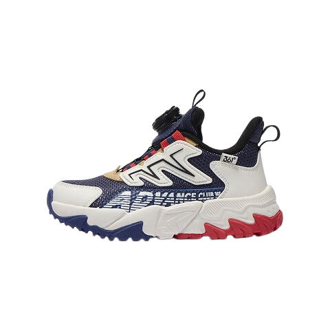 361° Children's Sports Shoes, Autumn 2025, Lightweight Shock-Absorbing School Sneakers for Boys And Girls, Breathable Mesh Outdoor Shoes, Blue, Size 36