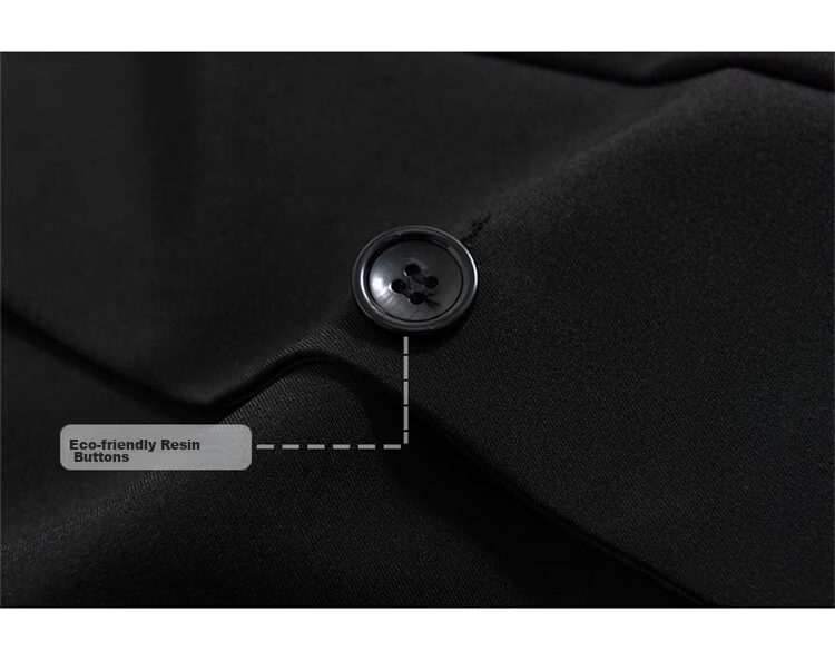 RED DRAGONFLY Men's Business Commuter Suit Jacket High Elastic Comfortable Versatile Simple Lapel Formal Blazer Black M 20