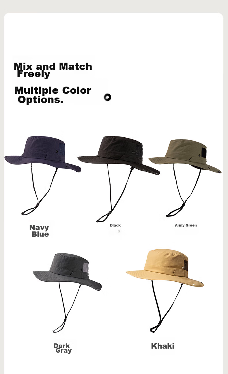 TOPEX Outdoor Sun Protection Hat for Men Large Head Circumference Summer Mountaineering Hiking Fishing Sunshade Water-Repellent Hat 9