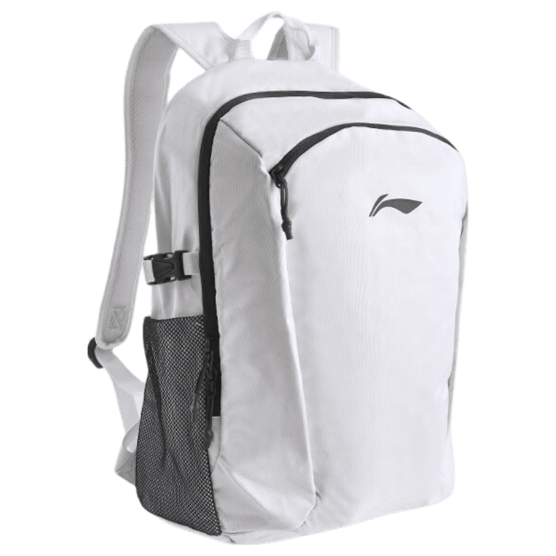 Li-Ning Men's Backpack Lightweight Waterproof School Bag for High School Students Laptop Bag Women's Student Backpack Light Gray