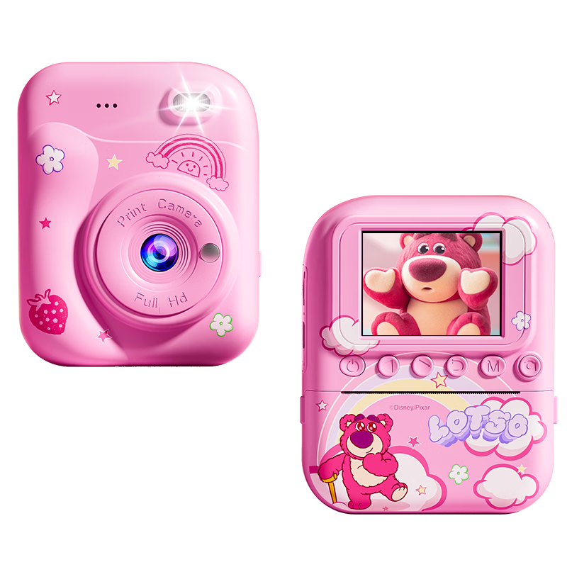 Disney Children's Camera, High-Definition Photo And Video Camera, Instant CCD Digital Camera, Toy for Boys And Girls, Birthday Gift