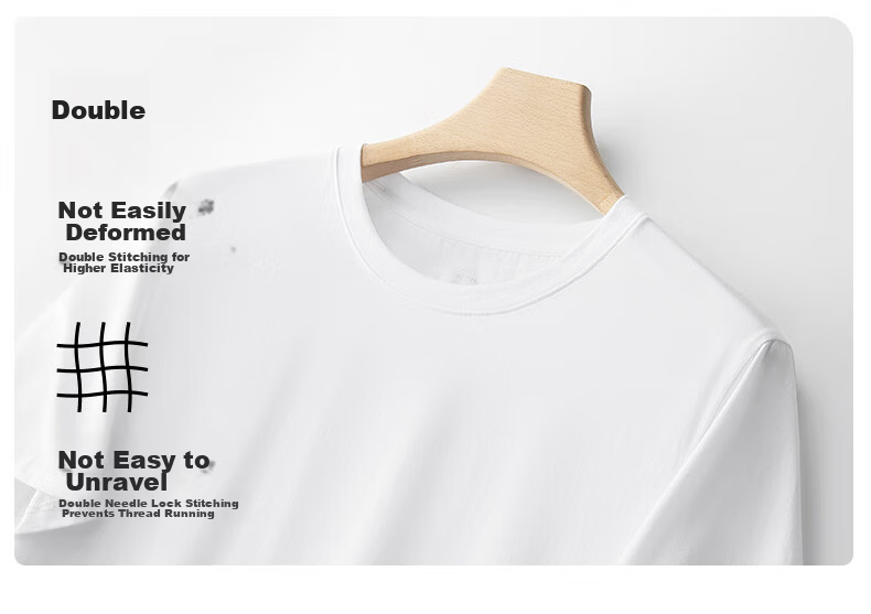 Miiow Men's Short Sleeve T-Shirt 95% Cotton Lycra Antibacterial Breathable Cool Summer Thin Base Layer 8