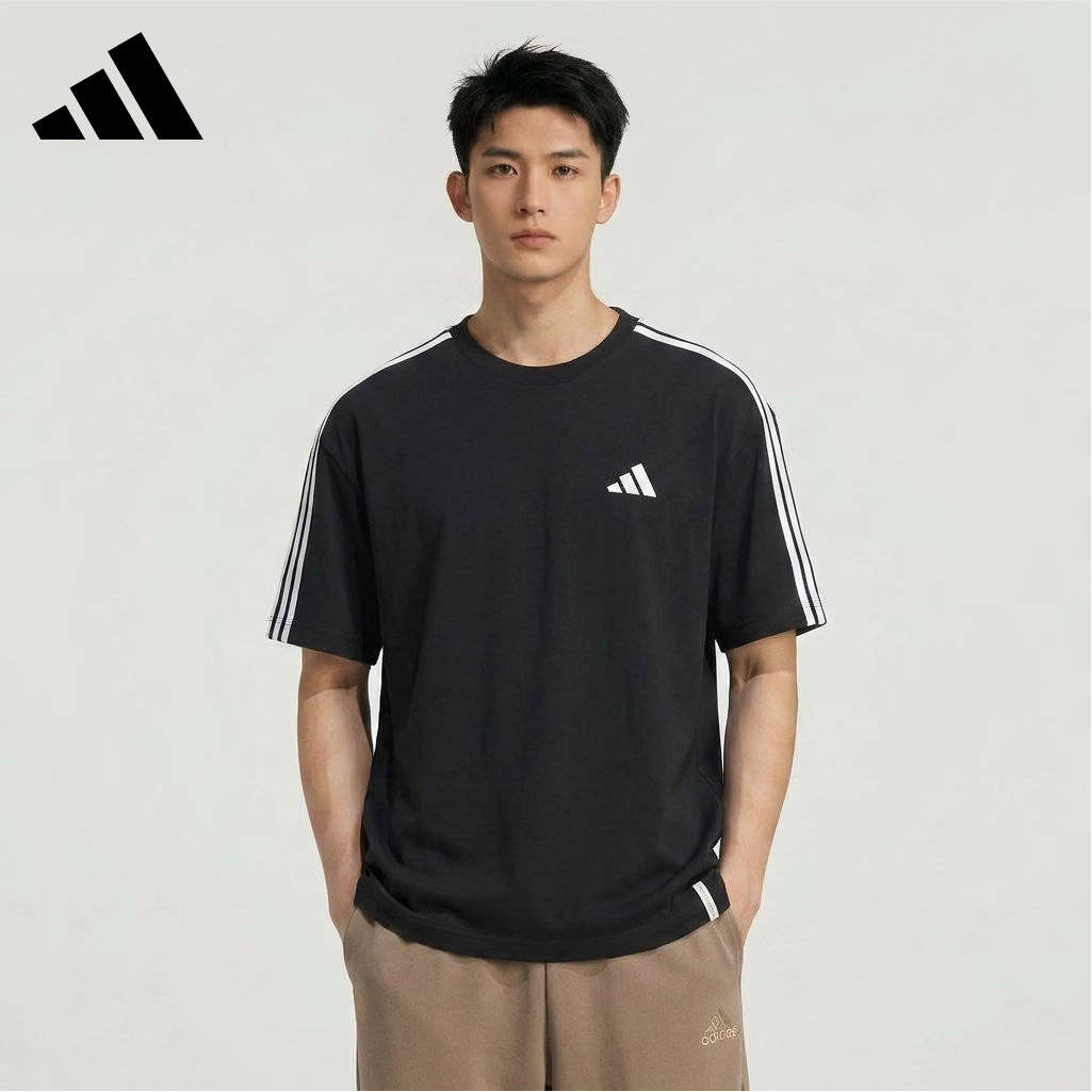 Adidas Men's Sports Style Series ES+ 3S S/S Tee Short Sleeve T-Shirt KF3736 Black L
