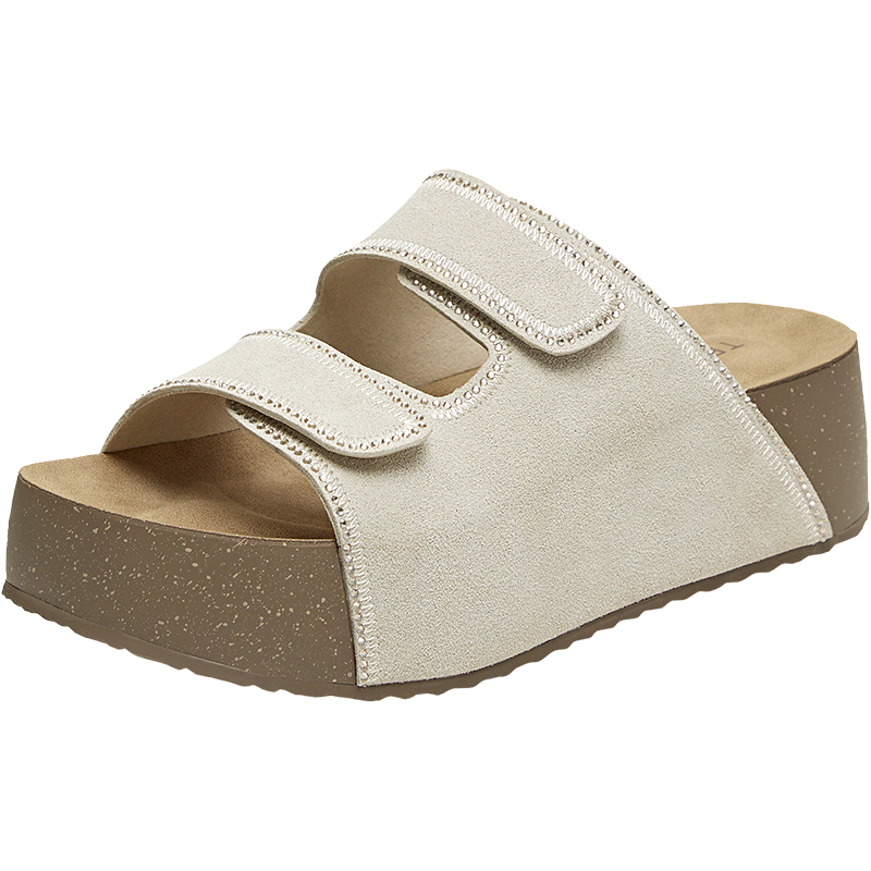 Tianmeiyi Birkenstock Women's Sandals Mall Same Style Open Toe Shoes 2026 Summer New Beige 37