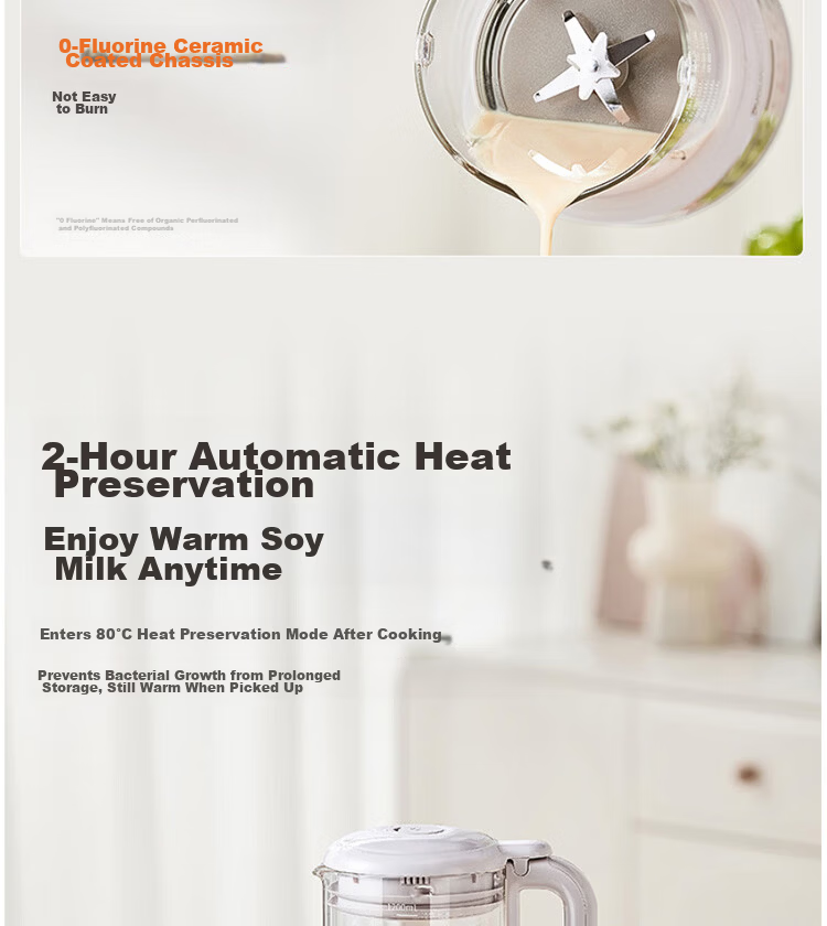 Joyoung 1.2L Home Soy Milk Maker High-Temperature Self-Cleaning Juicer Pasteurization Blender DJ12X-D137 13