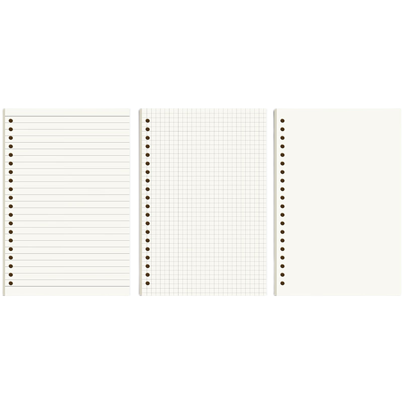 Faramon Stationery, B5/4 Notebook with 480 Pages, Thickened Inner Pages, Loose-Leaf Refill Paper, Lined Loose-Leaf Paper for Postgraduate Entrance Exam Review And Homework, B5/4 Notebook with Lined Pages