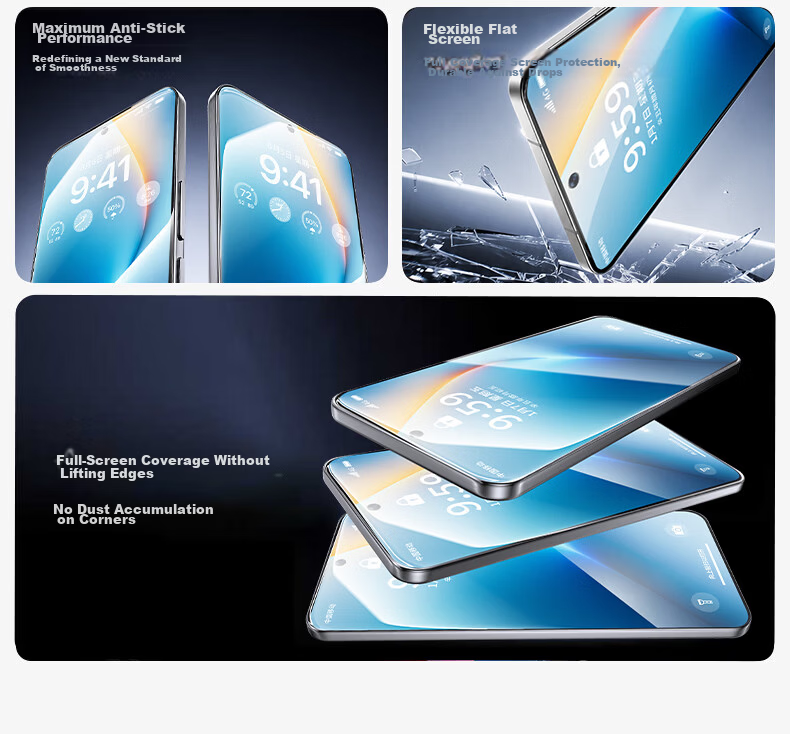 Smorss 3D Curved Full Adhesive Film with Roller Dust-Free Chamber for Honor WIN/WIN RT Tempered Glass Screen Protector High Aluminum Tempered Glass Mobile Film 4