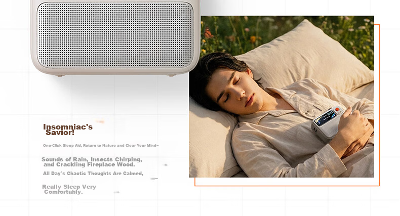 Divoom FlowToo Bluetooth Speaker White Noise Pixel Screen Desktop Mini Speaker 2026 Bass Subwoofer Music Player Sleep Sound Machine Gift for Men Birthday Graduation 7