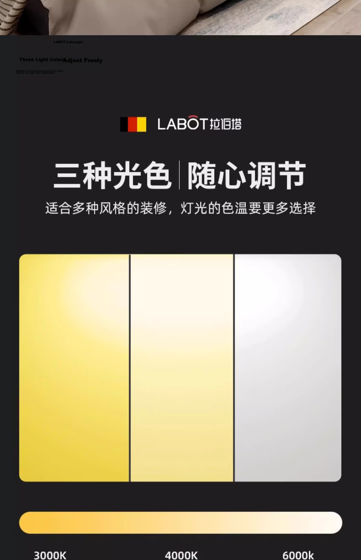 Laberta LED Bedroom Ceiling Light Waterproof Slim Simple Balcony Kitchen Bathroom Corridor Children's Study Lamp 23CM White Light 4