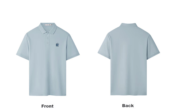 HLA Short-Sleeve Polo Shirt for Men, New Arrival [Fortune Print], Cool-Feeling Short-Sleeve Shirt for Men in Summer 21
