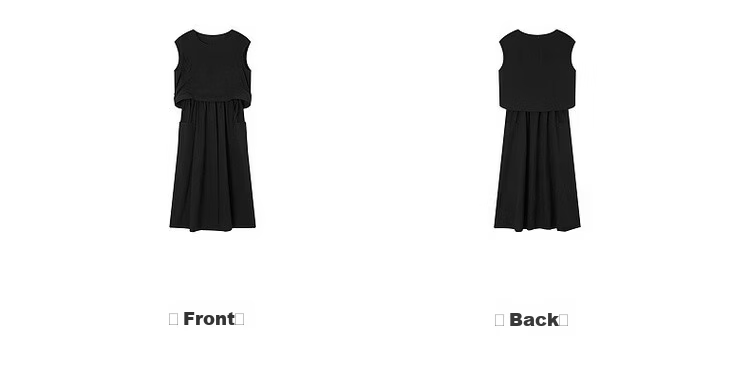 Demana Quick-Dry Sun Protection Series Summer Lightweight Outdoor Two-Piece Style Drawstring Sleeveless Loose Slim Casual Women's Dress 12