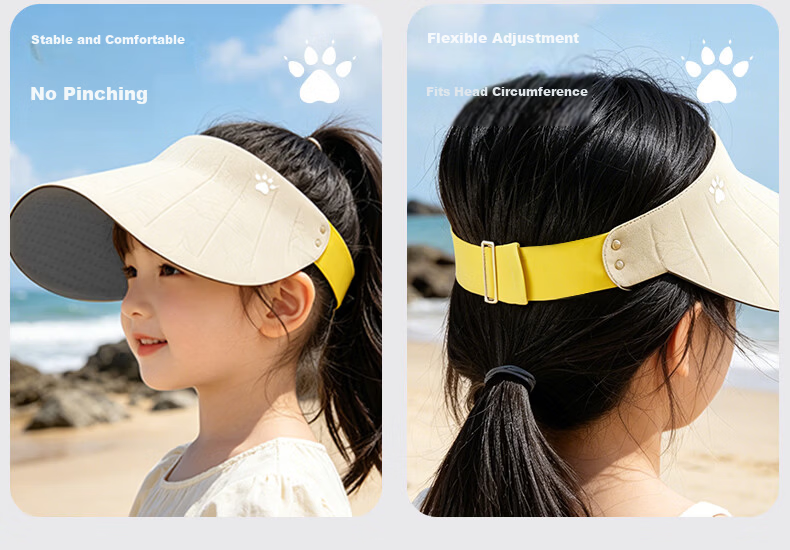 KELME Kids Sun Protection Cap Open-Top Sun Hat Outdoor Sports UV Protection Baseball Cap for Boys and Girls Ages 6-12 6