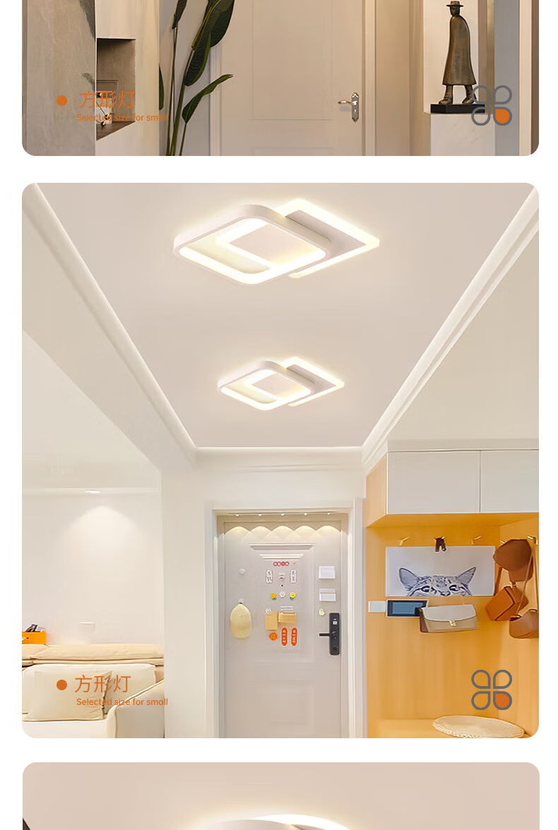 HD LED Minimalist Ceiling Corridor Light Balcony Entrance Creative Round Lamp [Installation and Removal Included] 11