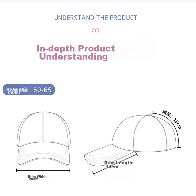 Peak Baseball Cap Outdoor Sports Cycling Sun Protection Large Head Circumference Sunshade Large Brim Duckbill Cap Street Dance Fashion Hat 10
