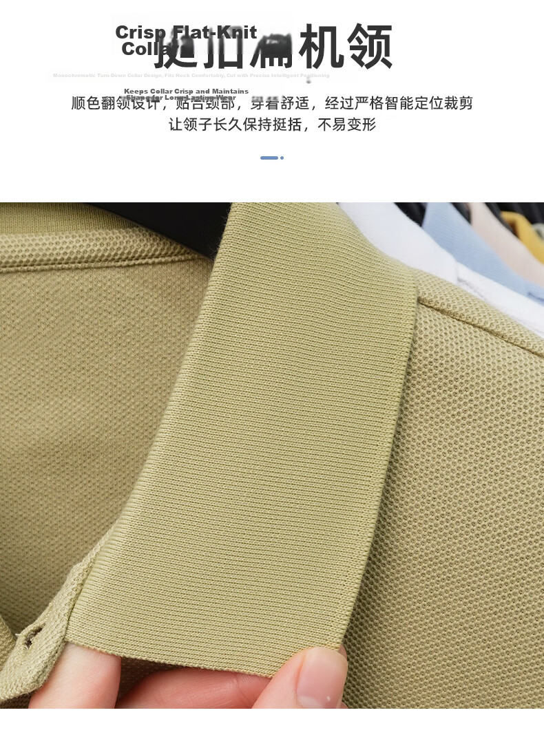 DAISHU 100% Cotton Men's Polo Shirt 2026 Summer New Breathable Short Sleeve T-Shirt with Collar for Middle-aged and Elderly Dad 6