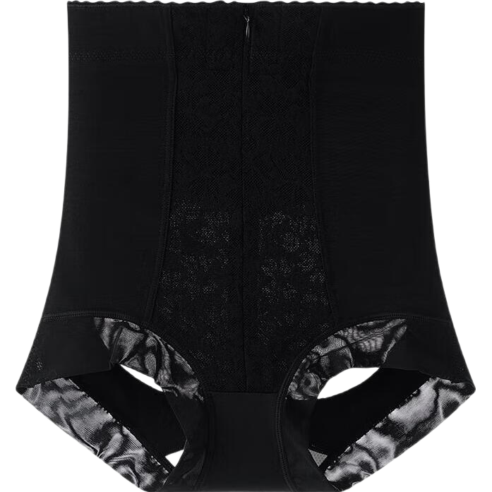 GRACEWELL High Waist Tummy Control Shaping Panties for Women, Strong Abdomen Compression, Postpartum Body Shaping, Waist Cincher, Hip Lifting Underwear, Black, Size L