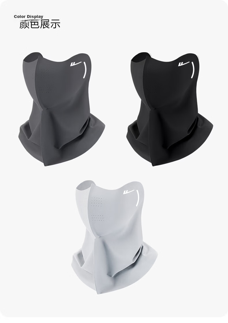 Warrior Sunscreen Face Shield UV Protection Women's High-Value 2026 New Full Face Neck Guard Integrated Cycling Black Mask Men 6