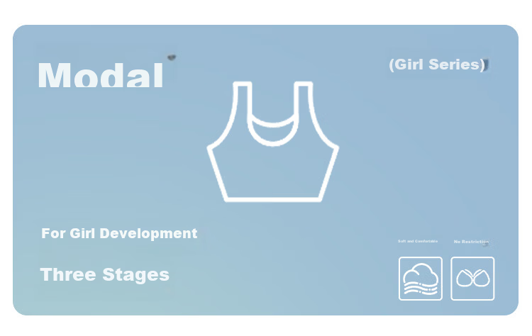 Modal High School Student Underwear A-Class Lenzing Modal Girls Bra Adolescent Student Sports Shockproof Underwear Stage Two 1