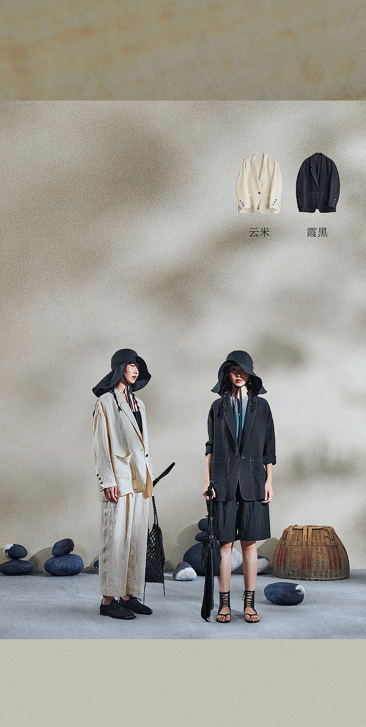 Rizhuo Original Design Women's 2026 Summer New High-End Lightweight Casual Commuter Linen Blazer Jacket 6