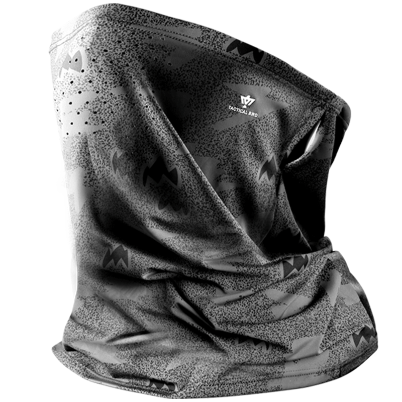 Tactical Bird Wide Brim | Loose Summer Ice Silk Sun Protection Face Mask Scarf Men's Large Size Fishing Face Cover Sunshade Neck Gaiter