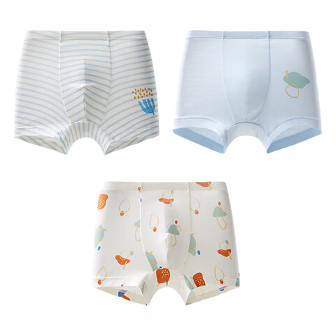 October Crystal Children's Underwear Boys and Girls Baby Boxer Shorts 7A Antibacterial Class A