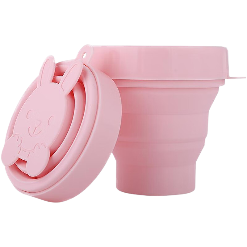 Youshiguang Foldable Water Cup, Mouthwash Cup, Travel Essential, Portable Silicone Compressible Non-Disposable Toothbrush Cup, Gree