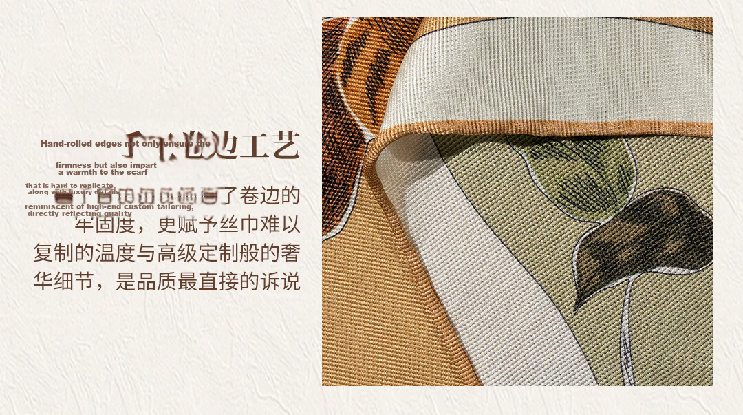 Shanghai Story Spring Summer Premium Silk Scarf Yiluo Satin Birthday Gift for Mom and Girlfriend Women's Scarf Gift Box 16