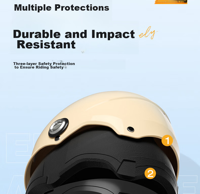 AD New National Standard Class A 3C Certified Electric Bike Helmet Unisex Summer Electric Scooter Safety Helmet Women's Four-Season Lightweight Riding Motorcycle Half Helmet Winter A2 Matte Gray 14