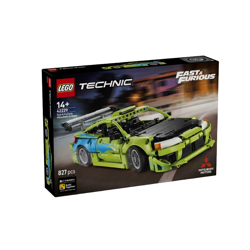 LEGO Building Blocks Mechanical Set 42229 Mitsubishi Eclipse Race Car Kids Boys Girls Toy Birthday Gift Home Decor