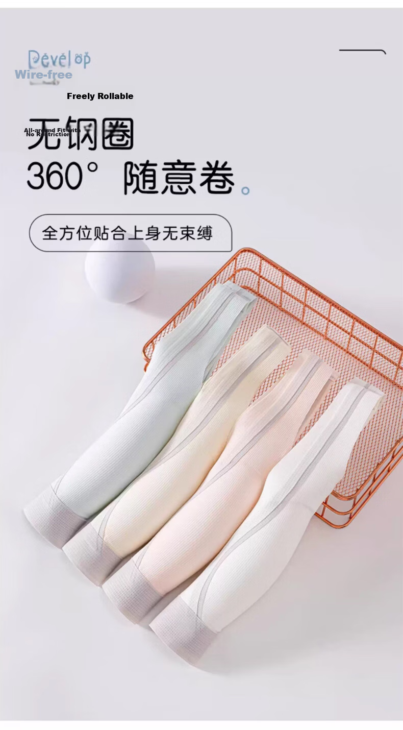 GUJIN Girls' Bra Summer Stage 2 Development Period High School Student Sports Seamless XL 18