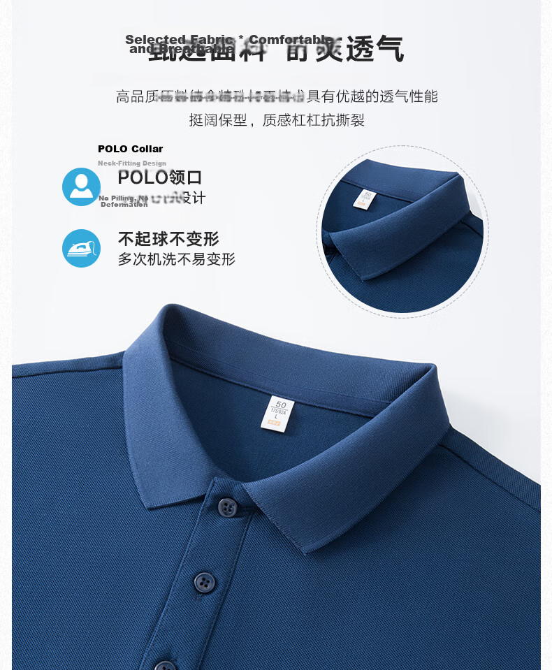 MMOPTOP Father's Day American Print Ice Silk Polo Shirt T-Shirt Men's Summer Business Casual Short Sleeve MP15 Black M 2