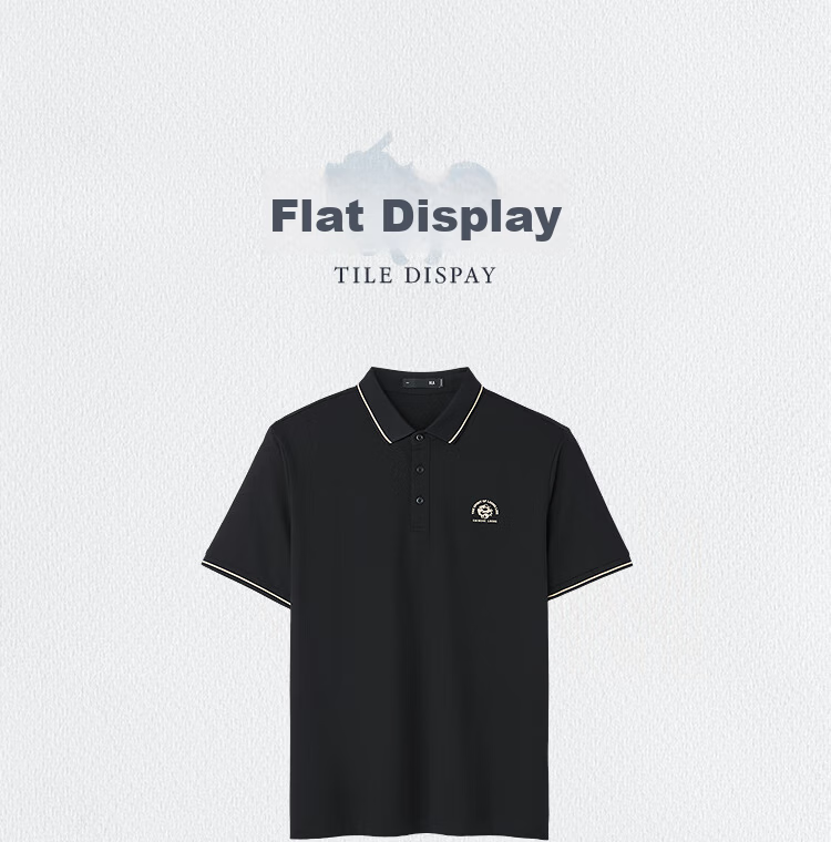 HLA Hailan Home Men's Polo Shirt 26 Chinese Dragon Series Cool Printed Short Sleeve Summer 9