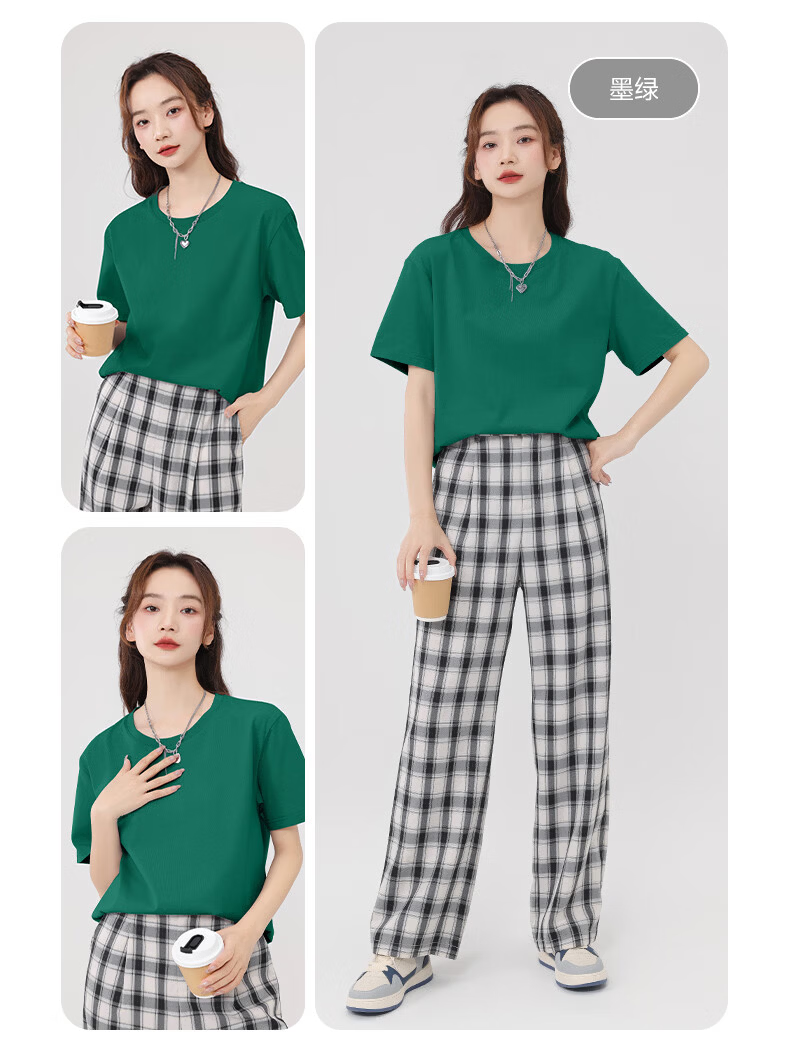 Warrior Women's 2026 Summer New Cotton Short Sleeve T-Shirt Loose Fit Slim Outdoor Breathable Printed Top 24