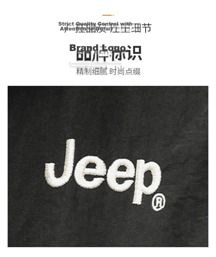 JEEP Men's Spring Autumn Jacket Casual Workwear Black M 9