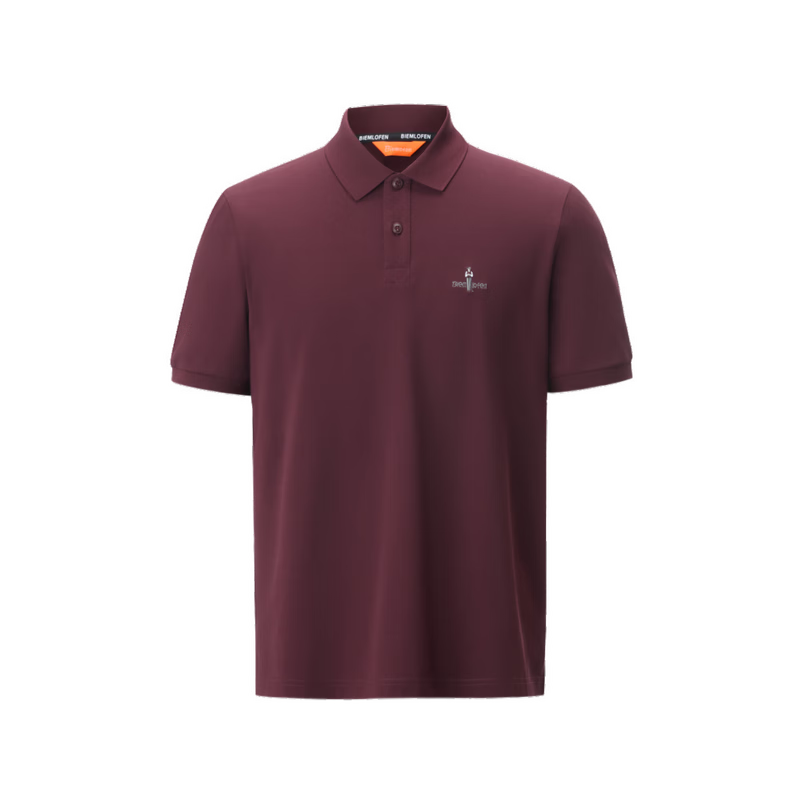 Biyinlefen [Ice Oxygen Bar] 2026 New Antibacterial Cooling Stretch Short Sleeve Polo Shirt T Wine Red 4XL