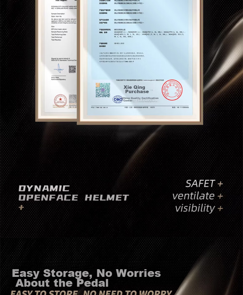RSV Motorcycle Helmet 3/4 Open Face Electric Vehicle 3C Certified Half Helmet Unisex Four Seasons Safety Cap L 4